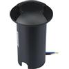 V-TAC Faretto LED Segnapasso Rotondo 12v da Incasso 1W Nero 6400K IP67