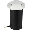 V-TAC Faretto LED Segnapasso 12V Rotondo da Incasso in alluminio bianco 1W Bianco 6400K IP67