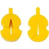 WMXD Parti di Violino 2 PZ Gomma Violino Mute Violino Silenziatore Violino Pratica Mute Adatto 4/4 A 1/8 Dimensioni Violino Ponte accessori per violino (Color : Yellow)
