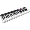 Ik Multimedia Irig Keys I/O Midi 49 Tastiera Midi, Tastiera Piano Portatile per Mac, iPhone e iPad, 49 Tasti, 8 Pad, Stazione di Produzione Musicale, Software e Applicazioni Inclusi, Nero/Bianco