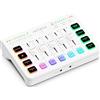 IXTECH Mixer audio da gioco a 4 canali, interfaccia audio streaming RGB PC con supporto microfono XLR, equalizzatore audio per giochi, podcast, streaming, karaoke, controlli del volume individuali