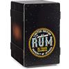 XDrum Design Series Cajon "Rum" - Cajon di design con stampa vintage - Bass port integrato - Corpo in HPL con effetto cassa di banane - Snare-teppich fissato