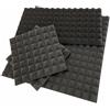 ZStyle Pannello fonoassorbente 7 Cm piramidale per correzione audio in poliuretano (100x100x7, Antracite classico) insonorizzanti isolamento acustico isolante per udito