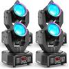 Osusuent 4PCS Teste Mobili Beam RGBW da 30W 3 in 1, Effetto Chase con Striscia Luminosa d-mx512 Attivabile dal Suono con Telecomando per DJ Festa Club Matrimonio Palco Spettacolo