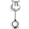 Soundsation Clarinet Stand, Nero, Materiale sintetico, Accessorio per Clarinetto, Leggio Lira, Montaggio campana anello 34 mm