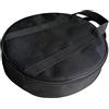 chiwanji Borsa per piatti durevole neri Resistente all'acqua Strumenti a percussione Resistente all'usura Custodia in cotone addensato Borsa portante