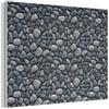 MuchoWow© Pannelli Decorativi Fonoassorbenti 80x60 cm Parete Quadri Isolamento Acustico Fonoassorbente Isolante Fonoisolanti Pannello Decorativo Insonorizzanti Fresco - Grigio - Ciottoli