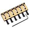 SAPHUE Sella in ottone 6 pz/lotto puro ottone piatto top chitarra ponte selle 10,5 mm per Fender Stratocaster o Telecaster
