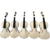 YoungMonic Nuovo violino 4/4 Full Size Bianco Violino Incompiuto Fiamma Acero Retro Fatto a Mano (Flame Maple)