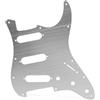 HJKLBGT Battipenna Per Chitarra Elettrica Full Metal SSS/HH Battipenna Per Chitarra Piastra Antigraffio Per Chitarra Elettrica ST/IB Multi Colore Piastra protettiva battipenna per chitarra elettri(SSS Silver)
