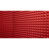 Generico Pannelli Fonoassorbenti Piramidali Rosso 25x25x5cm. Pacco da 20. Non sottovuoto