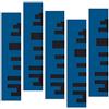 Keyhelm Pannello Fonoassorbente Wave Wood MDF Skyline verniciato RAL 5005 - Pacco da 5 (Blu segnale)