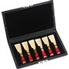 Gsycle Scatola contenitore per fagotto, custodia protettiva in pelle PU per fagotto, scatola portaoggetti per strumenti musicali con fessure per 6 ance