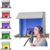 Moubhjd Cabina fonoassorbente studio, Cabina Insonorizzata di Registrazione Portatile, Sala Isolamento del Suono Desktop, per Registrazioni in Studio, Canto, Broadcasting-(60×60×60cm)
