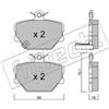 fri.tech. Kit pastiglie freno, Freno a disco fri.tech. 350.0