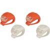 LEOFLA Kit di 2 Luci LED per Bicicletta di Sicurezza Bici Anteriore E Posteriore Bike (Confezione da 2)