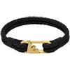 Emporio Armani Bracciale da uomo in acciaio inossidabile o in pelle con chiusura a maglie