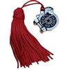 Generico 10 Pezzi Ciondolo Pesi con Nappina Rossa 2.3x2.3cm | BOMBONIERA Laurea Ideale per scienze motorie | Ciondoli in Metallo