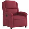 vidaXL Poltrona Reclinabile in Tessuto Rosso Vino, poltrona reclinabile, poltrona elettrica, poltrona singola, poltrona reclinante, poltrona