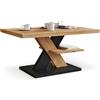 Viosimc - Tavolino moderno da salotto, tavolino da tè e caffè, con ripiano portaoggetti, tavolino per soggiorno, casa, ufficio