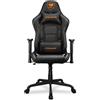 COUGAR Sedia da gioco Armor Elite, struttura in acciaio, pelle PVC traspirante, sistema reclinabile a 160°, capacità di carico 120 kg, bracciolo regolabile 2D, base a 5 stelle in acciaio, colore nero