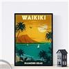 Nacnic Vintage Poster Vintage Poster Waikiki. Formato A3