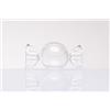 Generico Scatolina portaconfetti plexiglass Caramella Tonda 9x4 cm BOMBONIERA scatoline Porta Confetti in plexxi a Forma di Caramelle tonde (48 Pezzi)
