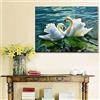 SHUIYAZI Diamond Painting kit Completo, Coppia di cigni Pittura Diamante per Adulti Bambini Fai Da Te Diamond Painting Kit 5D Full Pittura Mosaico Con Diamantini per Casa E Pareti Decorazione,80x110cm