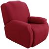 Hearda Copripoltrona Relax Reclinabile Universale, Tinta Unita Fodere Poltrona Relax Elasticizzato Copripoltrona 1 Posto con Tasca Copripoltrona Reclinabile Fodere per Poltrone (Rosso)