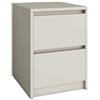 BDW Comodino Elegante Compatto E Funzionale Durevole Per Piccole Camere Da Letto 42 X 52 X 43 Cm Cashmere