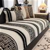 ZCXRYFL Copridivano in Ciniglia Angolare con Penisola 4/3/2/1 Posti Copri Cuscino Seduta Divano Pelle/Legno Copertura Sedile Divano Antiscivolo per AntiGraffio Gatto Cani (70X150cm,Black)