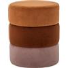 Bloomingville [DL] Bilbao Pouf, arancione, poliestere; diametro 37 x 45 cm