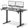 SENSE7 Scrivania Elettrica Regolabile in Altezza NOJO, Standing Desk 120x60, Tavolo PC con Memoria, Scrivania con Vassoio per Cavi, Tavolo da Gaming con Gancio, Regolazione Silenziosa, Black