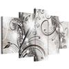 B&D XXL - Quadro 100x50 cm 5 Pezzi - Stampa su Tela Strutturata XXL Grande - Quadri Moderni Componibili Camera da Letto Matrimoniale - Stampe da Parete Arte - Astratto
