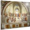 Giallobus - Quadro - Raffaello Sanzio - La Scuola di Atene - Vetro Acrilico - 140x100 - Pronto da Appendere - Quadri Moderni per la casa