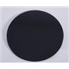 Euro Tische Piano in Vetro 40cm e Piano d'appoggio in forma rotonda, base in vetro con vetro di sicurezza Temperato da 6 mm, Perfettamente Adatto come piano d'appoggio, Piastra di base (Nero)