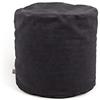 ARKETICOM Soft Chill Pouf Sacco Poggiapiedi Morbido Rotondo Sfoderabile Puff da Salotto 42x42 Grigio Scuro