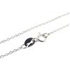 NaturSchatulle Catenina in Argento Sterling 925, Senza Ciondolo, da Donna, 1,2 mm, con Chiusura ad Anello, Lunghezza 45 cm