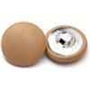 Taconey 10 Pezzi 11/15/20/25/30 mm Bottoni Rivestiti in Pelle per Decorazioni di divani e Giacche a Vento, Forniture Fai da Te per Cappotti Multicolori,Marrone,15mm 10 Pezzi