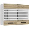 B BELINI GROUP Belini pensile cucina SGW 80 cm, con 2 ante, rovere Sonoma