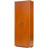 Liberoshopping Scarpiera armadio grande a 2 ante in legno con ripiani interni piedini e maniglie (Ciliegio)