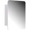 Vicco Specchio contenitore bagno Zino, Bianco, 70 x 50 cm con ripiani, Ordine ed eleganza per ogni bagno