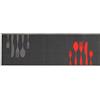 ABC La Cucina Dinner Tapetto, Grigio/Arancione, 140x57x1 cm