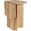 HOMCOM Tavolo da Pranzo, Tavolo Pieghevole Salvaspazio da Cucina e Soggiorno in Legno 90x60x74cm, Quercia