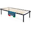 DOLCI SOGNI Rete Letto Singolo 90x200 cm Altezza 35cm, Rete Ortopedica 4 Piedi Letto Smontabili a Doppio Bullone, Rete Singola Doghe 90x200, Rete Singola con Doghe di Legno 100% Made In Italy