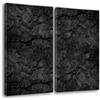 Giallobus - Quadri Grande Formato XXL - Taglio Pietra - Carbon - Tela Canvas - 144x100cm | 2pcs. x 70x100cm - Pronto da Appendere - Quadri Moderni per la casa