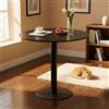 buybyroom Tavolo da Pranzo Rotondo Piccolo, 80 cm, Nero