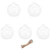 Zerodeko 5 Pezzi di Decorazioni in per Feste di Nozze Decorazioni per La Casa E L'Ufficio con Corda da 9 M Fondo Piatto da 10 Cm