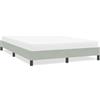 Nqyjm Telaio per letto senza materasso, grigio chiaro, 140 x 210 cm, in velluto, rete a latta, facile da montare, per camera da letto, hotel, dormitorio