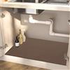 Z·Bling Tappetino SottoLavello Cucina 50x80cm,Super Assorbente e Asciugatura Rapida Tappetini Sotto Lavello Cucina,Tappetino di Protezione SottoLavello con Retro in Gomma Antiscivolo,Antimacchia(marrone)